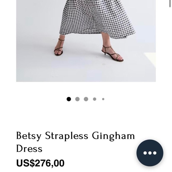 TACH Betsy Strapless Gingham Dress - Picture 7 of 7